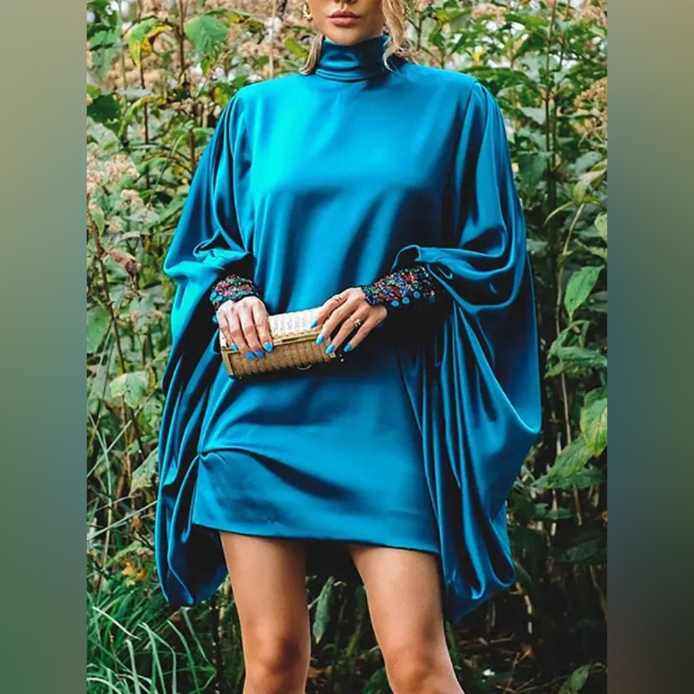 Going Out Batwing Sleeve Mini Dress
